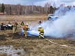 В Уватском районе прошло командно-штабное учение по ликвидации лесных пожаров